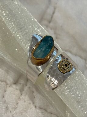 Silver adjustable ring